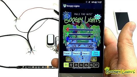 HOW-TO Operate SERIES 1 Boogey Lights® Multi-Color Bluetooth Controller