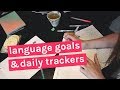 Plan with me: Language Goals & 2018 Bujo