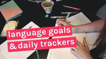 Plan with me: Language Goals & 2018 Bujo