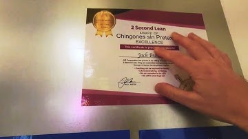 3s and Lean Improvements & 2 Second Lean Award of Excellence 6th December 2022