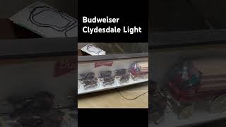 Cool Budweiser Beer Clydesdale Light Sign #shorts #cool #vintage #beer #light