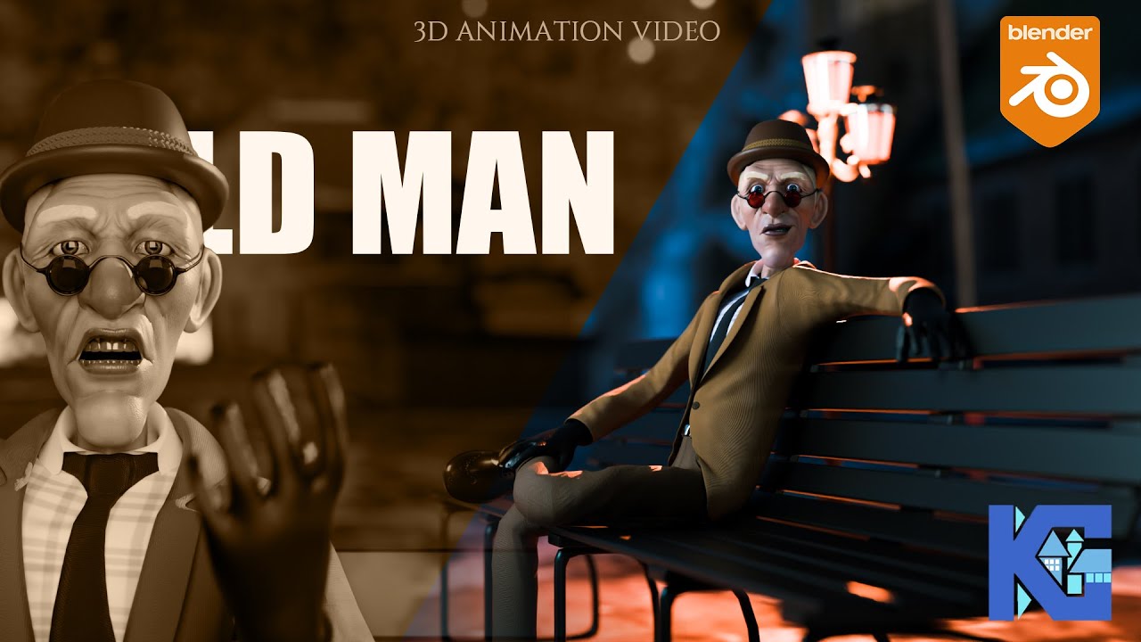 Old - Man 3D Modelling /rig and Animation. in Blender 3D - YouTube