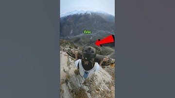 He jumped off a cliff with a RUG... and this happened 💀#shorts #basejump #wingsuit #fitness
