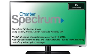 Charter Cable Channel List - BuyerPricer.com