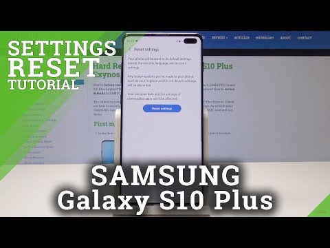 How to Reset Settings on SAMSUNG Galaxy S10 Plus - Restore Default Settings