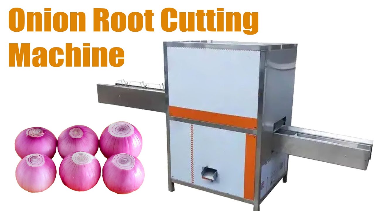 Root Remove Machine Automatic onion root cutting machine | How does onion root srem ...