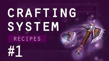 Crafting System Unity #1 - Recipes