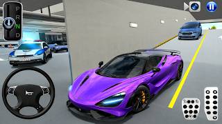 New Green BMW EV & Kia Carnival Car For Parking | Police Cars vs Ambulance | 3D Driving Class screenshot 5