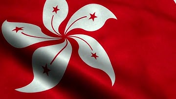 [10 Hours] Hong Kong Flag Waving - Video & Audio - Waving Flags