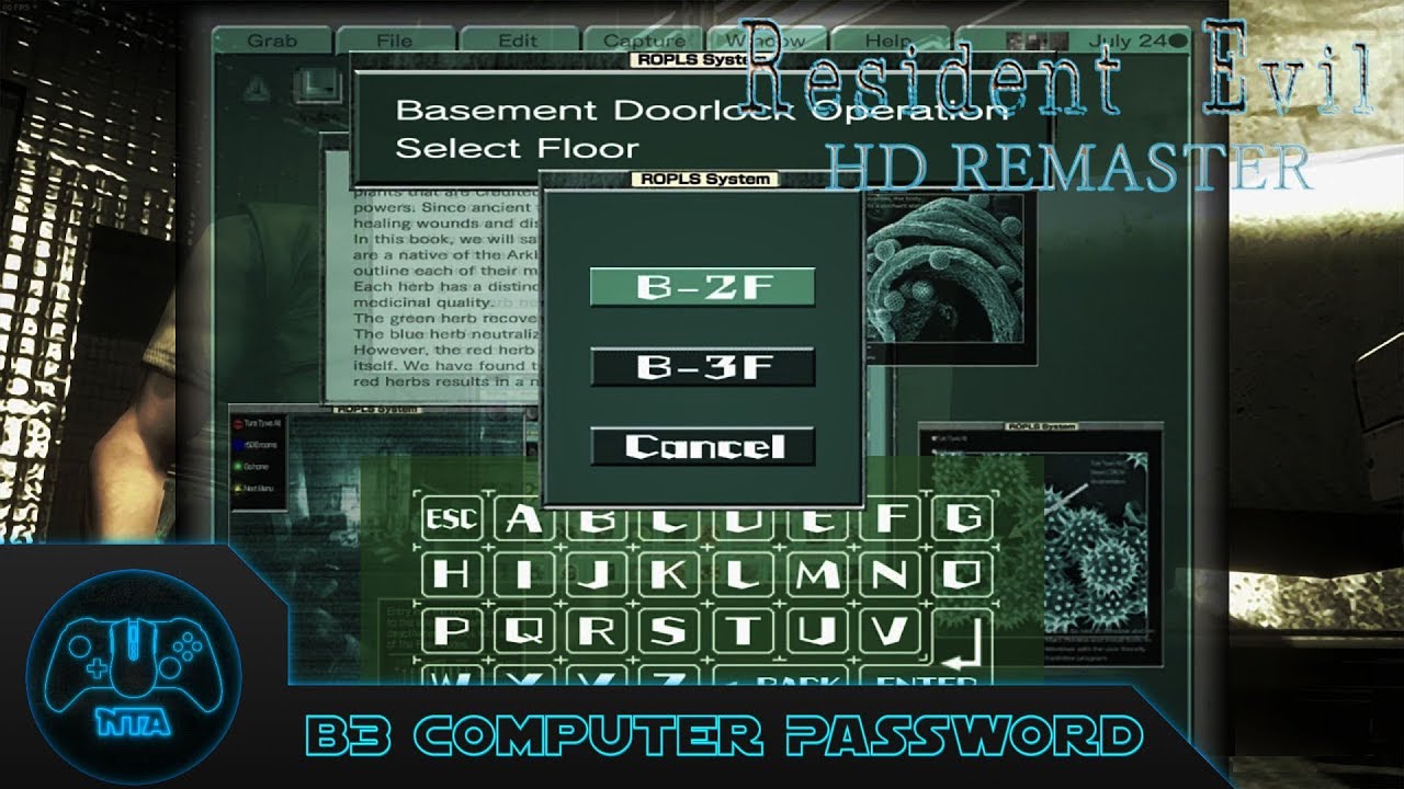 Resident Evil Hd Remaster Laboratory B3 Computer Password Puzzle