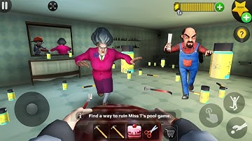 Scary Teacher 3D ( Mod menu) _ New update - Troll miss T every day   , gameplay (android/ ios)