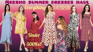 MEESHO Summer dresses haul | starting at just 145Rs | EVERYTHING Under 500Rs!!!