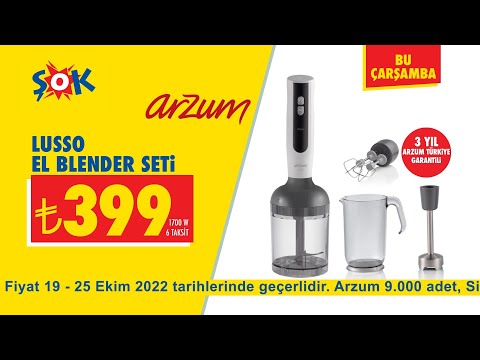 Arzum Lusso Blender Seti ve Singer Dikiş Makinesi hem #ŞOK'ta hem de Cepte ŞOK'ta!