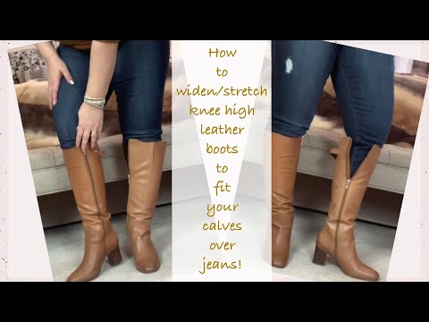 wide calf boots on skinny legs
