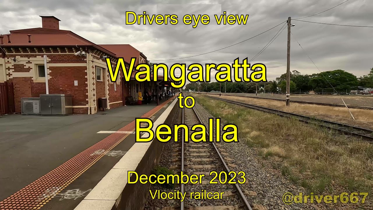 Drivers eye view, Wangaratta to Benalla, Dec 2023