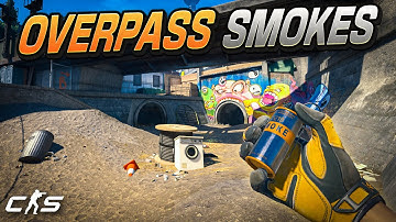 9 MUST KNOW Smokes For Overpass (2025) | CS2 Overpass Smokes Guide