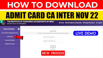 Complete Process | How to Download CA Inter Sep 24 Admit Card | Live Demo | New Process | ICAI News