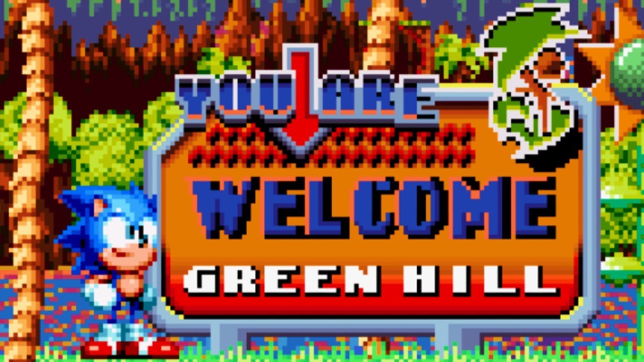 Beta Green Hill Zone Act 2 Zipline [Sonic Mania] [Mods]