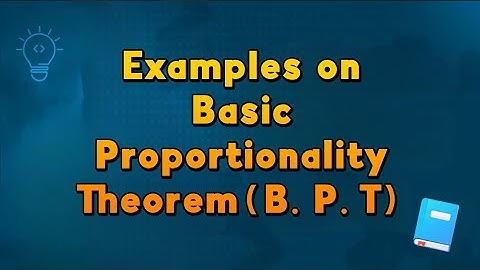 Examples based on basic proportionality theorem and angle bisector property. #basicproportinality