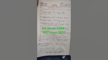 # complete details about ASRB- NET exam 2025