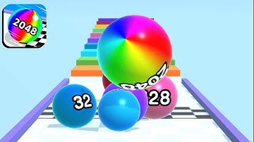 Ball Run 2048 - All Levels Gameplay Android, iOS ( Levels 1101 - 1123 )