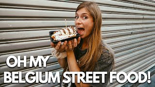 Trying Belgiums Most Popular Street Foods! | Waffles, Belgian Fries & Chocolate!