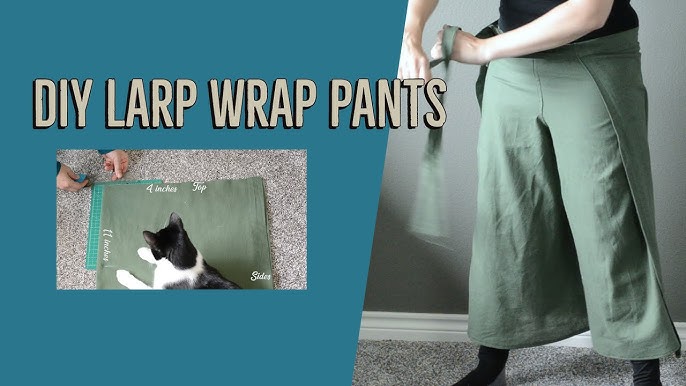 Sloan Wrap Pants PDF Sewing Pattern Wide Leg Wrap Around Tie Pants