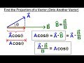 Calculus 3: Ch 2.2 Planes in 3-D Equation (15 of 22) Projection of a Vector onto Another Vector