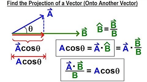 Calculus 3: Ch 2.2 Planes in 3-D Equation (15 of 22) Projection of a Vector onto Another Vector
