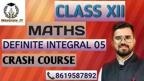R.B.S.E Class XII Mathematics: Lec 05 Definite Integral By JD Sir