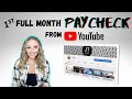 YouTube Paycheck - My First Full Month! (How Much I've Made as a Small YouTuber!)