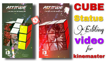 New cube trending whatsapp status video editing in Kinemaster, status kaise banaye
