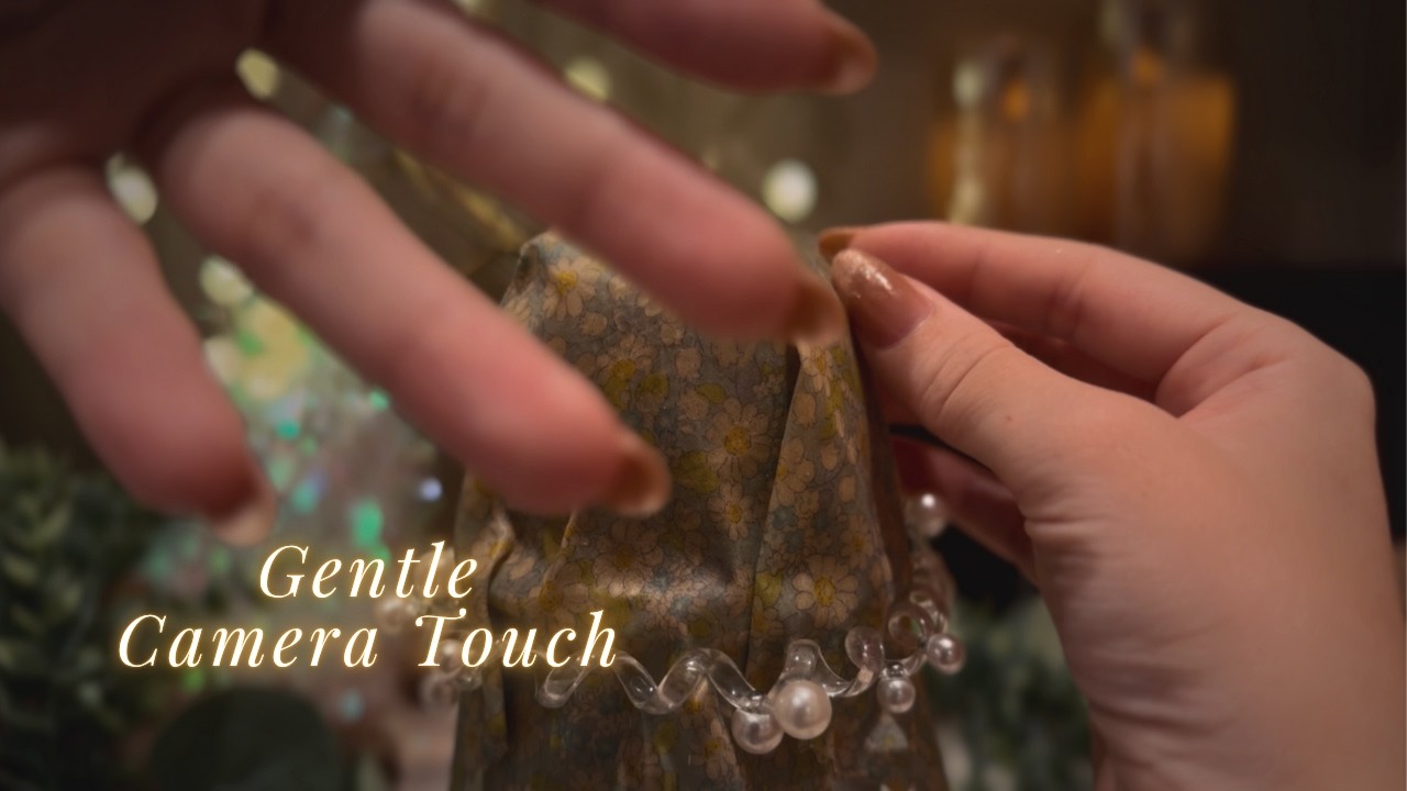 ASMR Gentle Camera Touch🎐 Soft Tapping & Scratching Sounds🌿(with BGM)