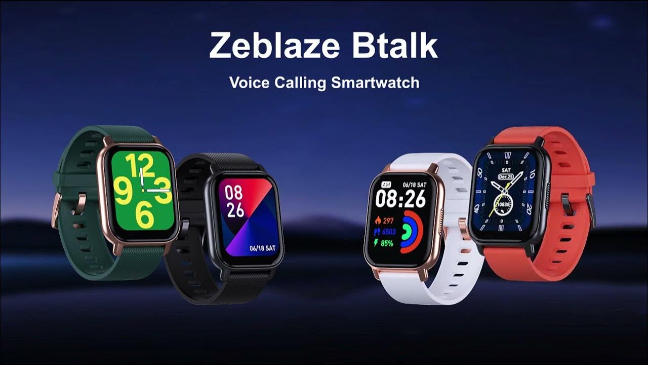 Zeblaze Btalk chiamata vocale Smart Watch 1.86 pollici grande Display a  colori Smartwatch per la salute e il Fitness per uomo donna