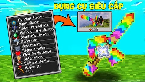 Minecraft, Nhưng bạn có thể kết hợp công cụ Siêu Cấp 100.000 Sát Thương ...