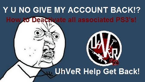 PS3 ACTIVATION ERROR! | How to Deactivate PS3