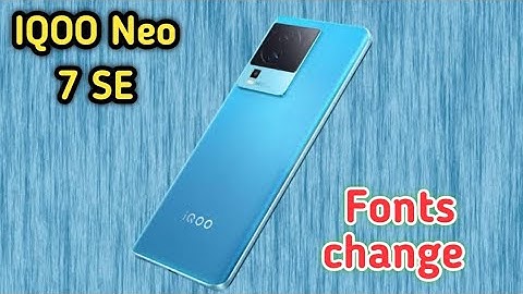 How To Change Font Style Iqoo Neo 7 SE, Font Change Setting How To Change Font Style Iqoo Neo 7 SE,