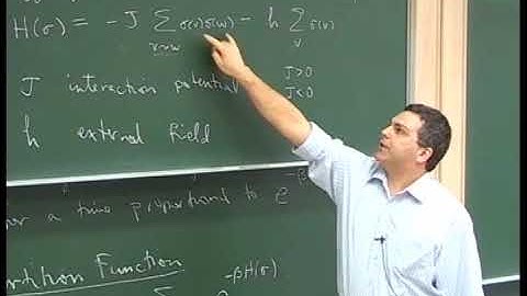 Prof. David Wagner | Connections between combinatorics and statistical mechanics