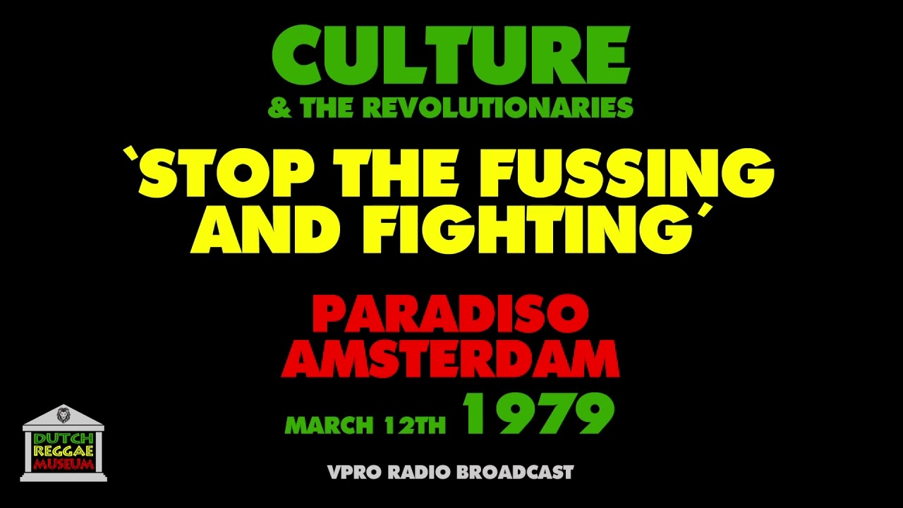 Culture - Stop The Fussing And Fighting (Live 1979)
