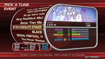 ITG - BITTER CHOCOLATE STRIKER Expert / CSP 98.11% FULL EXCELLENT COMBO 63ex [DDR A20 PLUS]