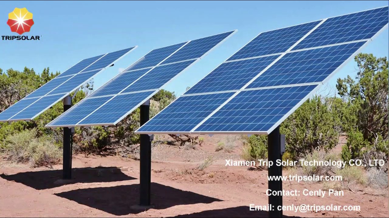Pole mounted solar panel YouTube