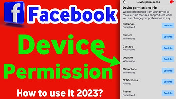 How to settings facebook devise permissions 2023 hindi? / Facebook devise permissions settings 2023