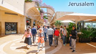 JERUSALEM TODAY. Relaxing Walk on A Sunny Day. From The Center to The Western Wall
