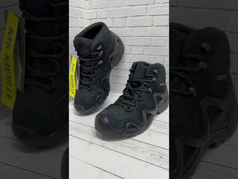 Тактические треккинговые ботинки m6-merlle чёрные / средние