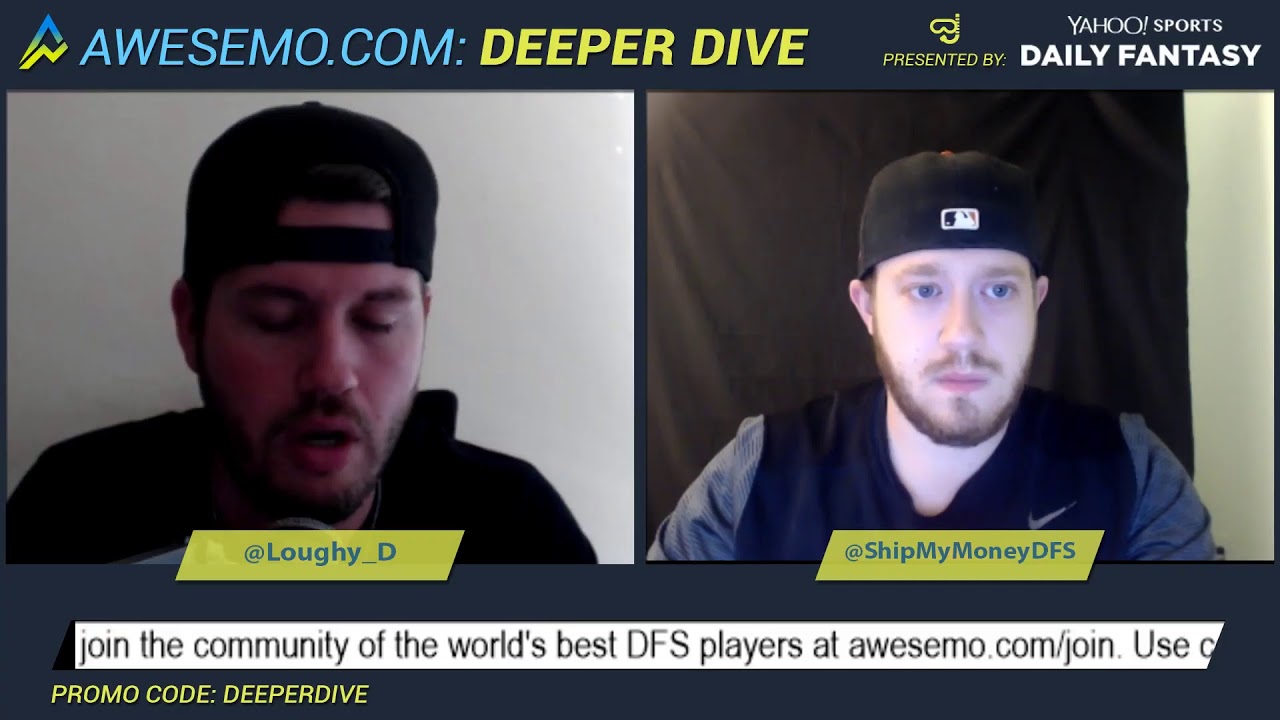 Yahoo MLB DFS Strategy - Fri 8/9 - Awesemo.com - Yahoo DFS - YouTube