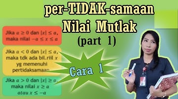PERTIDAKSAMAAN NILAI MUTLAK DENGAN DEFINISI (PART 1) || MATEMATIKA WAJIB KELAS X