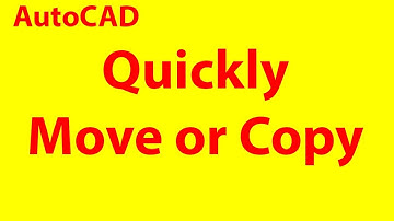 AutoCAD tutorial | Quickly Move or Copy Objects in AutoCAD 2018 #1