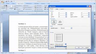 How to Change Margins in Microsoft Word 2007--Make everything fit on one page