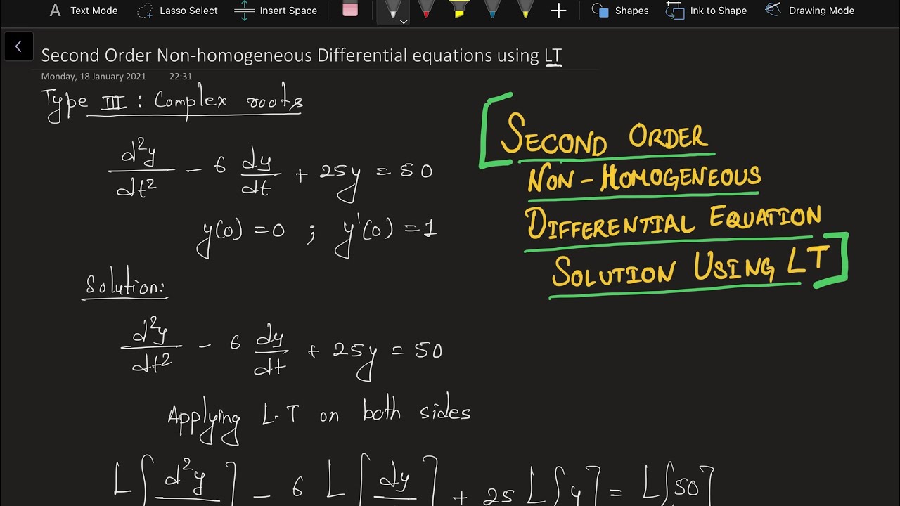 Non order. Laplace transform for solving integrals.