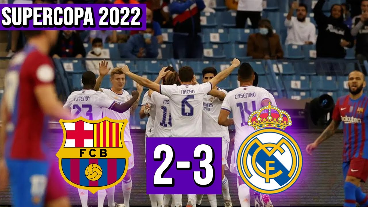 Barcelona vs Real Madrid EN VIVO ⚽ Supercopa de España 🏆 Semifinal - audio - YouTube